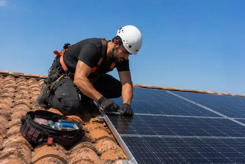 Maintenance et monitoring de panneaux solaires à Satolas-et-Bonce